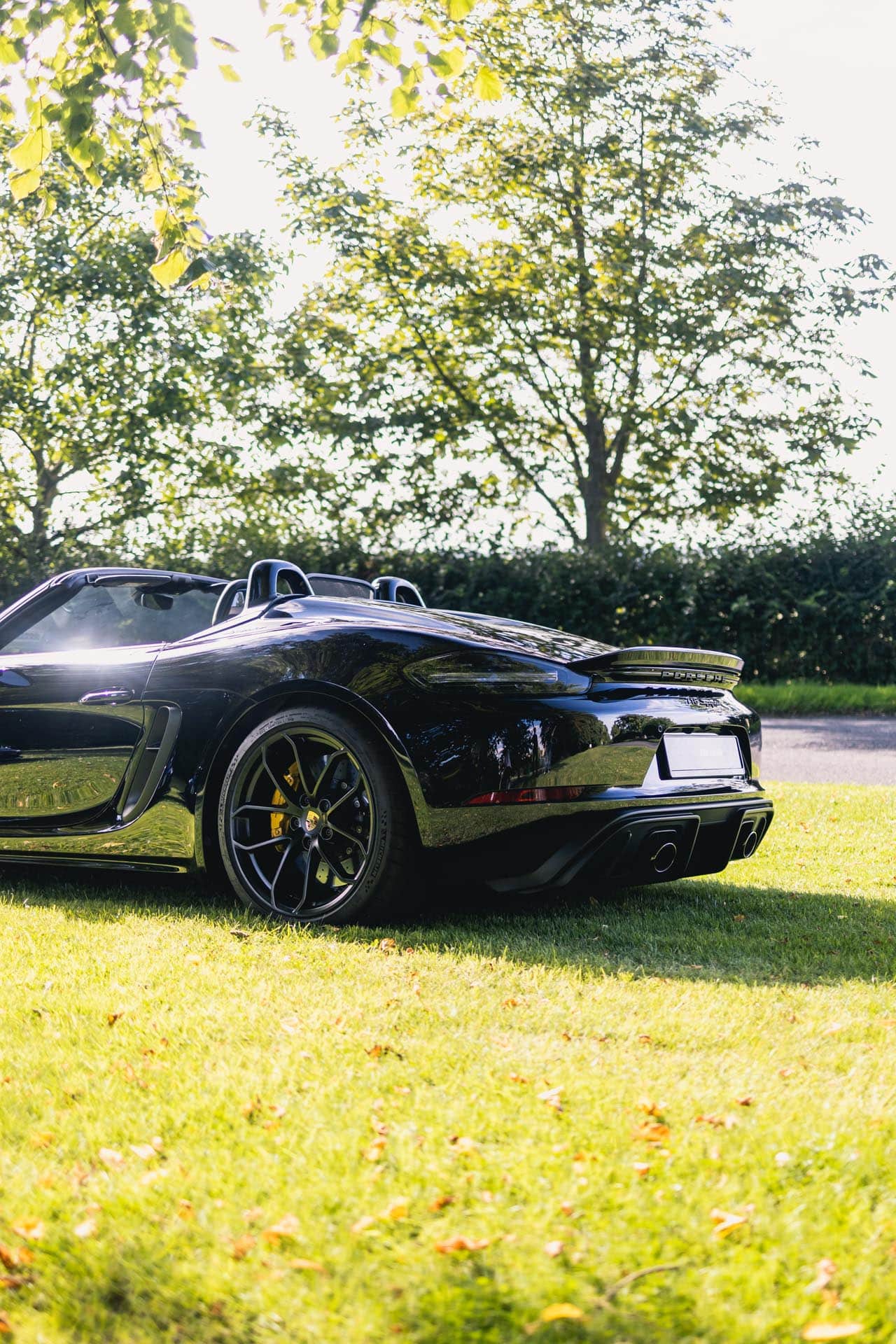 718 boxster spyder parked