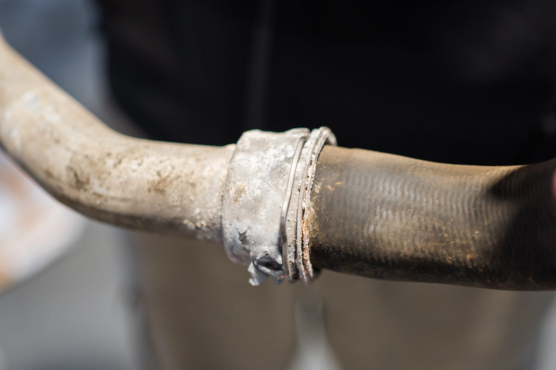 Coolant line corroded