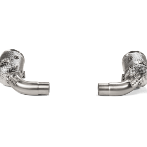 Akrapovic Link Pipe Set w Cat (SS) - Porsche 911 Carrera /S/4/4S/GTS/Cabriolet/Targa/Dakar (992)