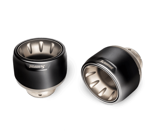 Akrapovic Tail Pipe Set (Titanium - Black) - Porsche 718 Cayman GT4 / GTS 4.0 / Spyder / Boxster GTS 4.0