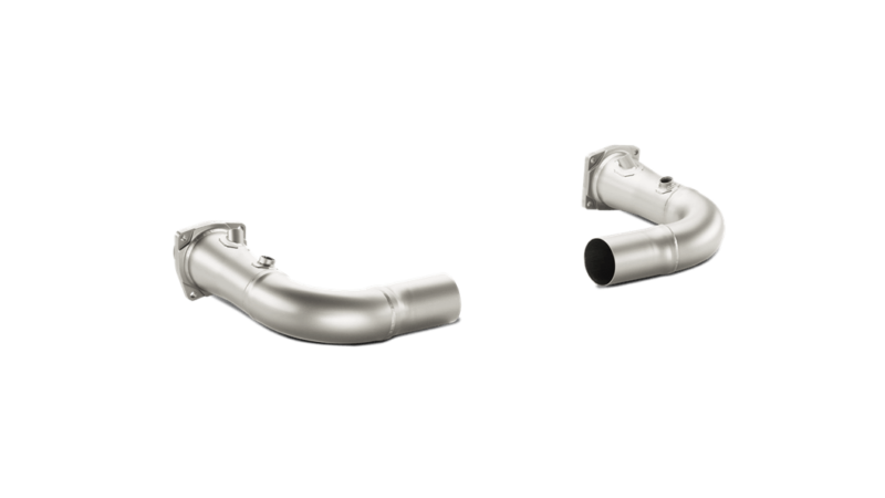Akrapovic Link Pipe Set w/o Cat (Titanium) - Porsche 911 Turbo / Turbo S (991.1)