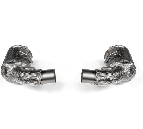 Akrapovic Link Pipe Set w/ Cat (SS) - Porsche 911 Turbo / Turbo S / Cabriolet / Sport Classic (992)