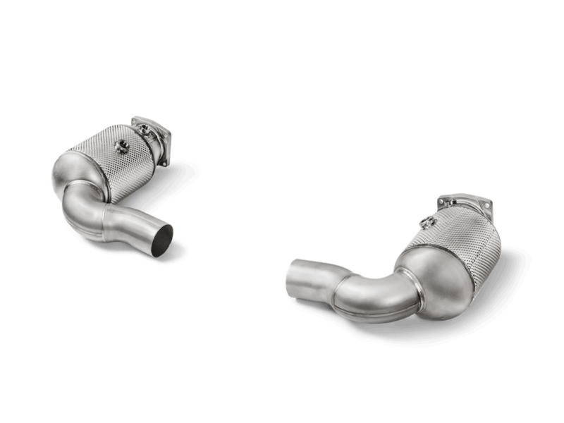 Akrapovic Link Pipe Set w/ Cat (SS) - Porsche 911 Turbo / Turbo S (991.2)